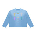 Crosses Boxy Long Sleeve T-Shirt