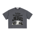 Tell the world about Jesus Vintage Washed Boxy T-Shirt