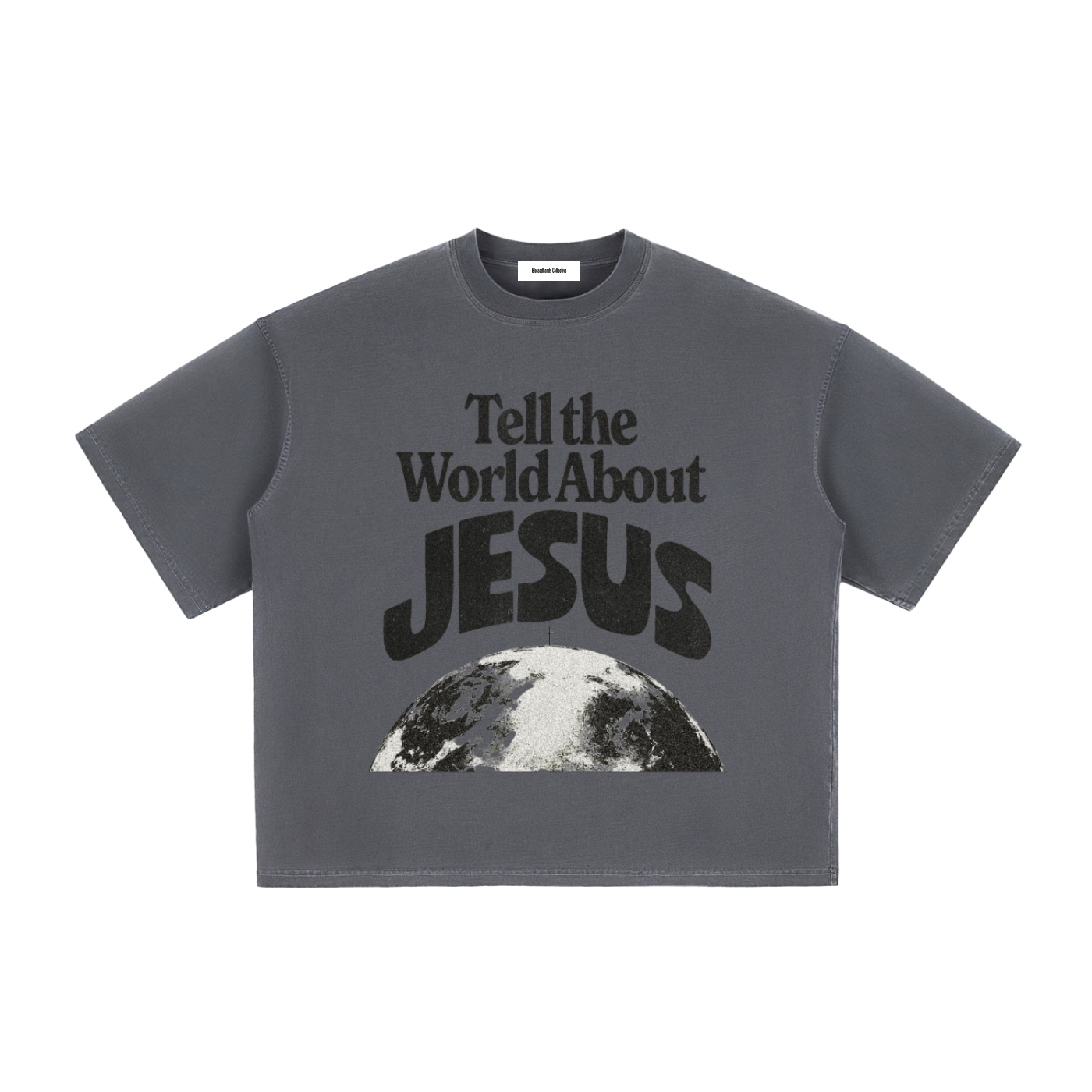Tell the world about Jesus Vintage Washed Boxy T-Shirt
