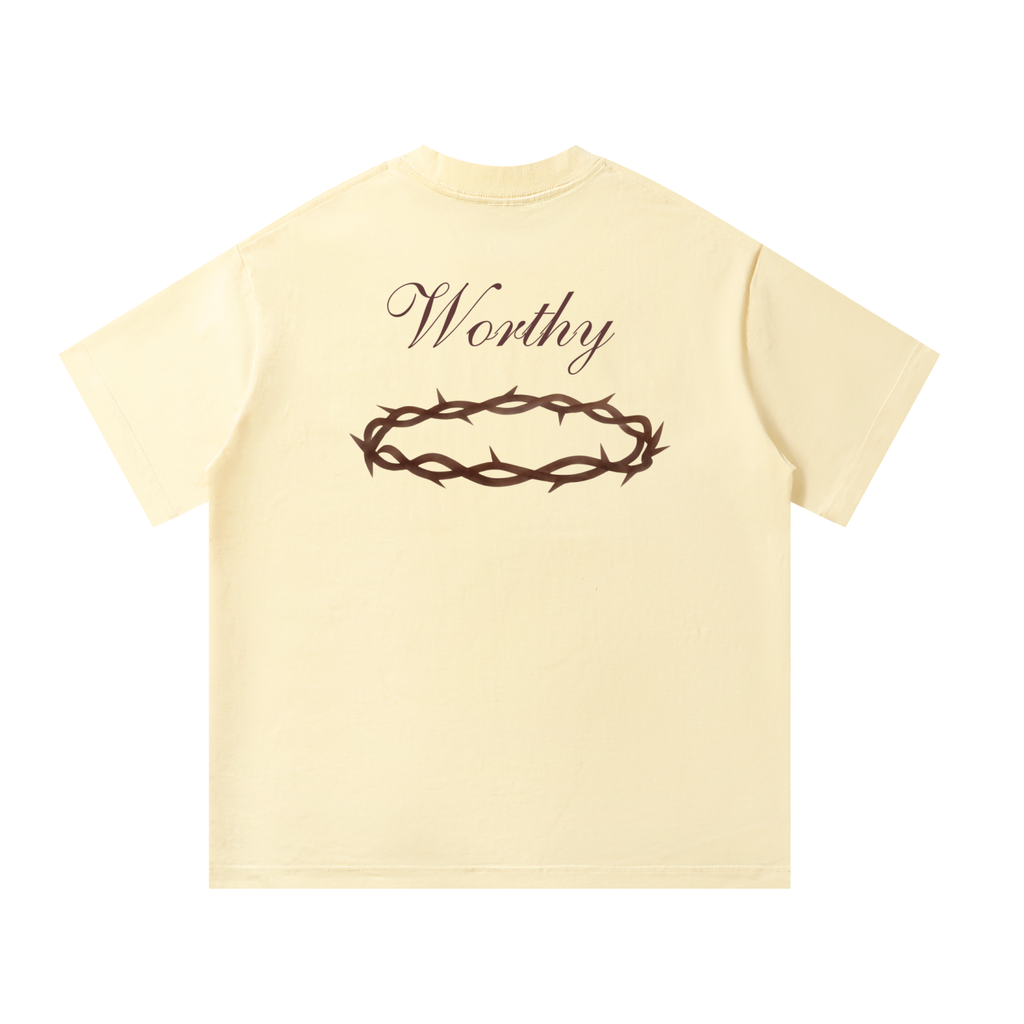 Jesus is Worthy Oversized Tee