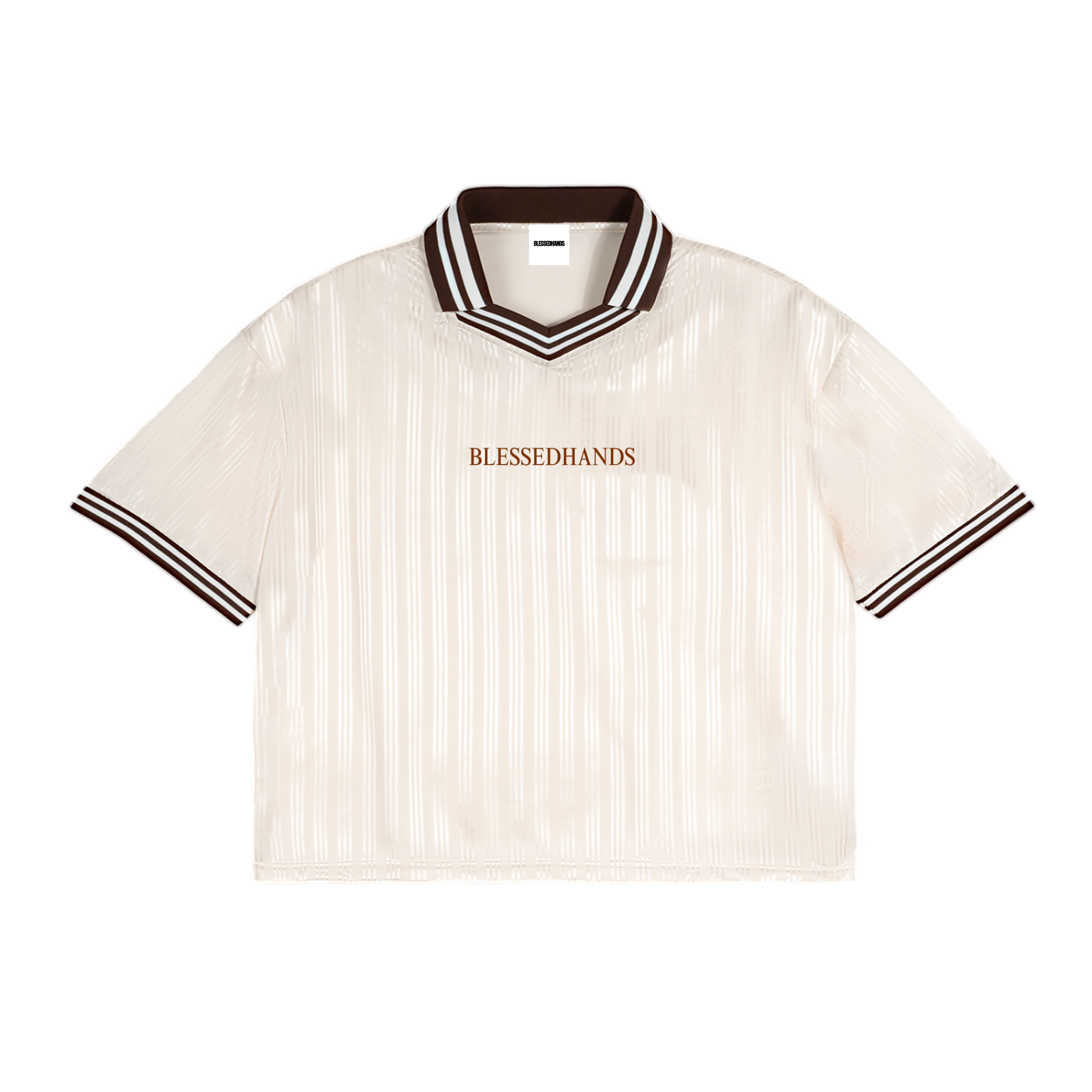 Contrast Stripes Polo Collar T-Shirt