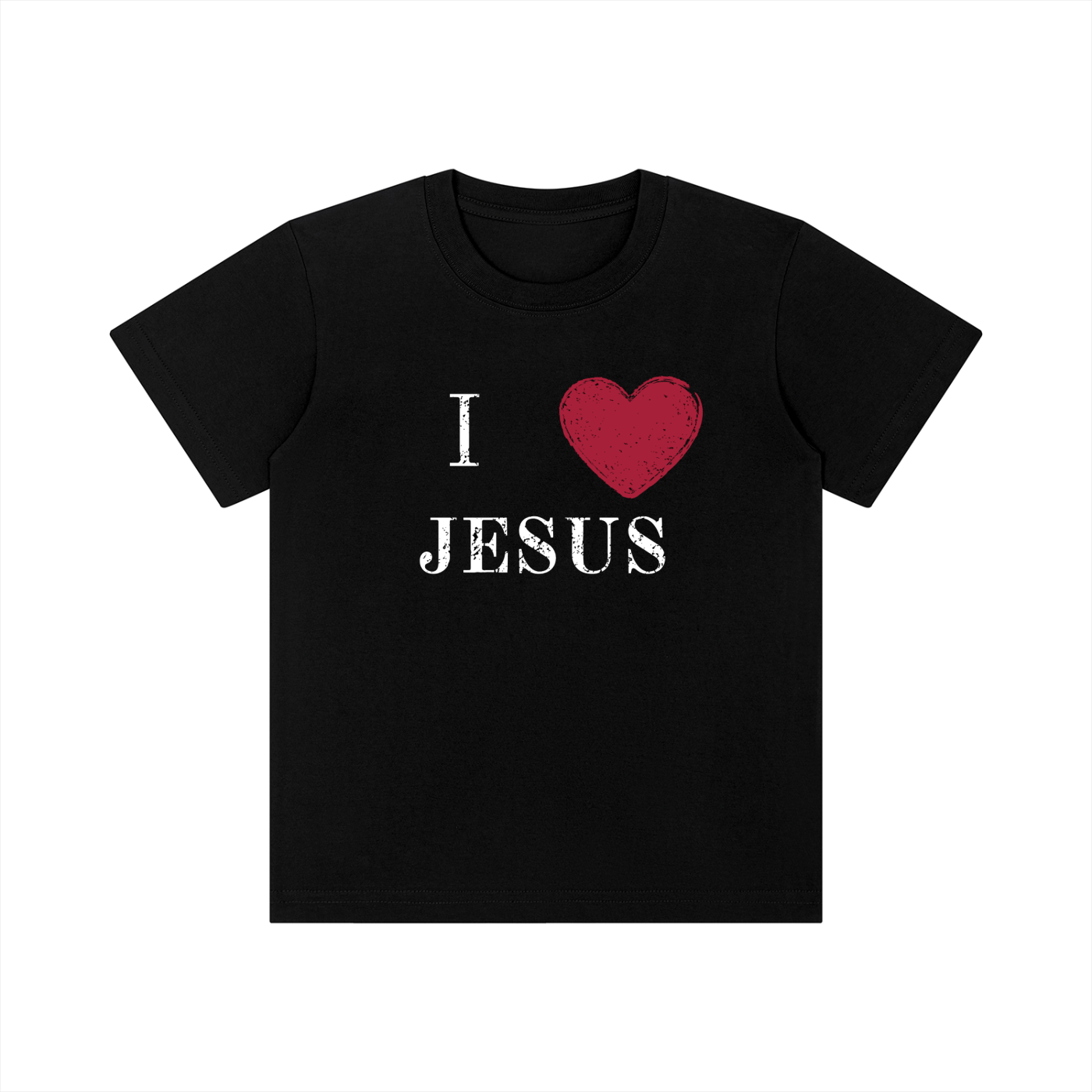 I heart Jesus Kid's Crewneck Short Sleeve T-Shirt