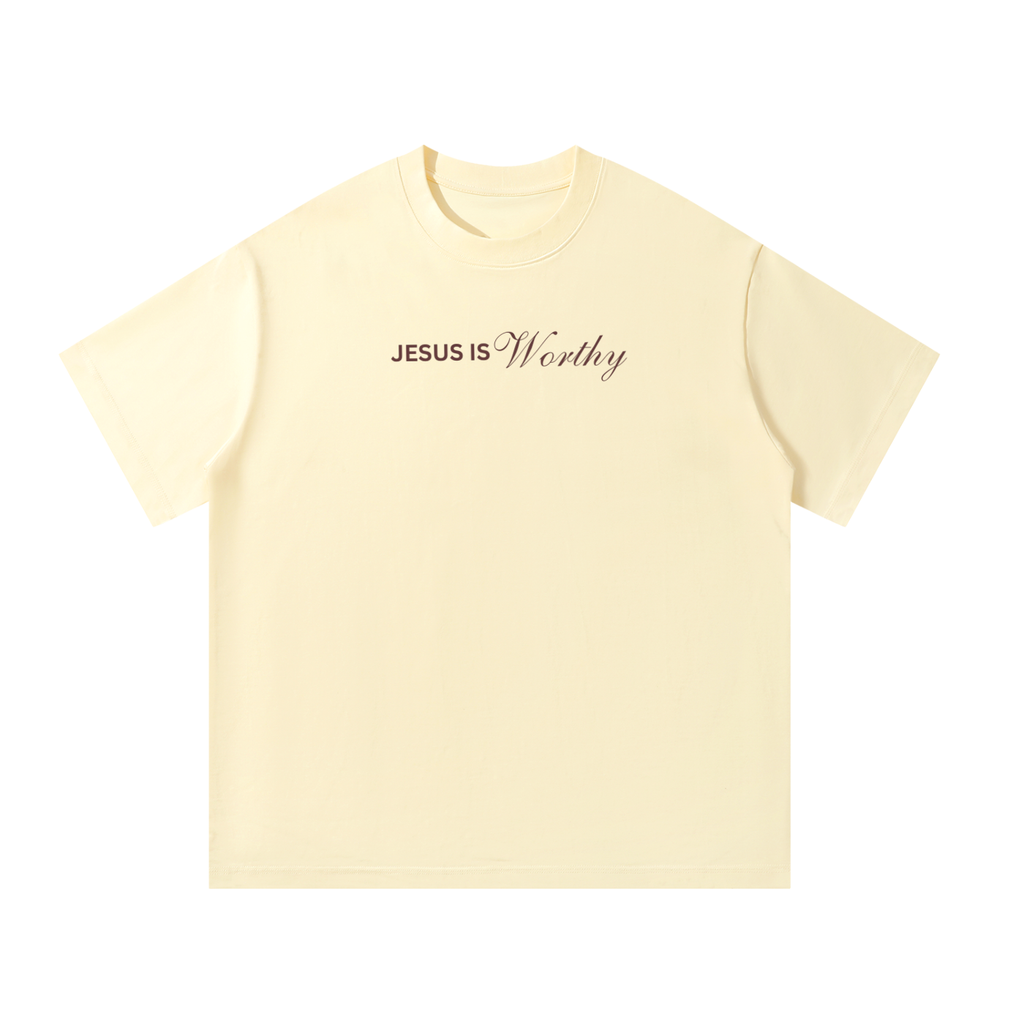 Jesus is Worthy Oversized Tee