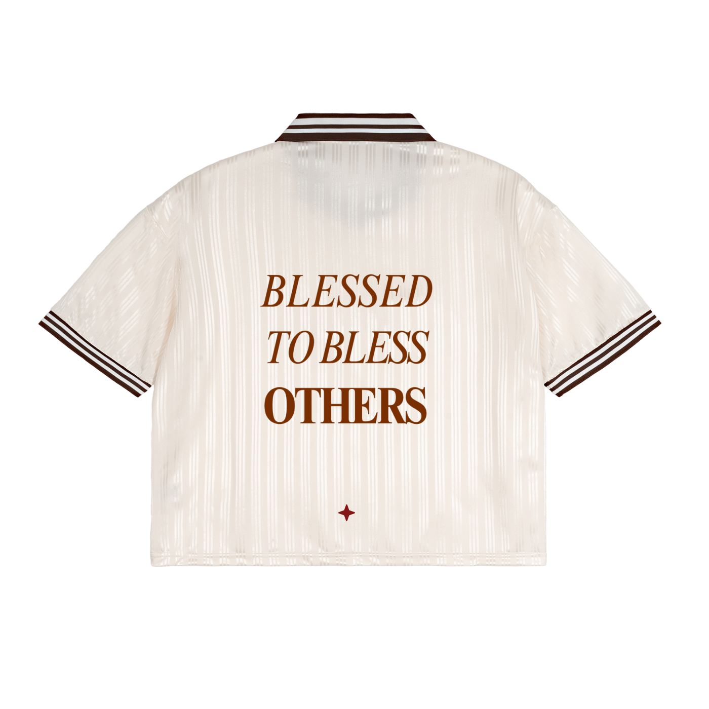 Contrast Stripes Polo Collar T-Shirt